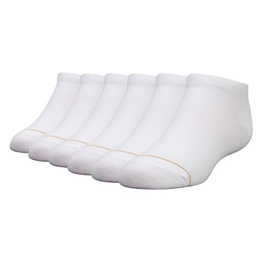 Gold Toe Big Girls' 6-Pack Liner Socks White Medium