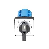 Drehschalter 48x48mm,8 Stellungen 4 Sektionen, Umschalter AC 440V DC 240V 20A, feuerfest für Maschinen und Automatisierung