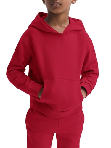 Image of Haloumoning Boys 2 Piece Outfits Sweatsuits Long Sleeve Pullover Hoodie and Sweatpants Tracksuit Set 5-14 Years