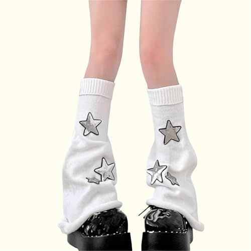 Image of Goth Leg Warmers Women Cute Y2k Harajuku Punk Rave Emo Grunge Winter