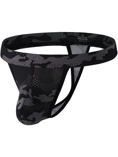 Summer Code Men's Thong Camo G-String Underwear Bulge Enhancing Pouch Panties Comfort Men Bikini