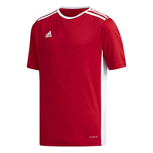adidas Youth Entrada 18 Jersey, Power Red/White, Medium