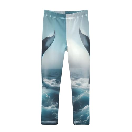 Bolaz Toddler Girls Leggings Printed Yoga Pants Leggings Whale Tail for Kids