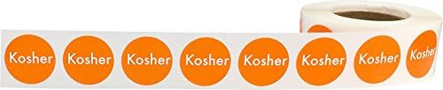 Kosher Food Rotation Labels .75 Inch Round Circle Dots 500 Adhesive Stickers image 4