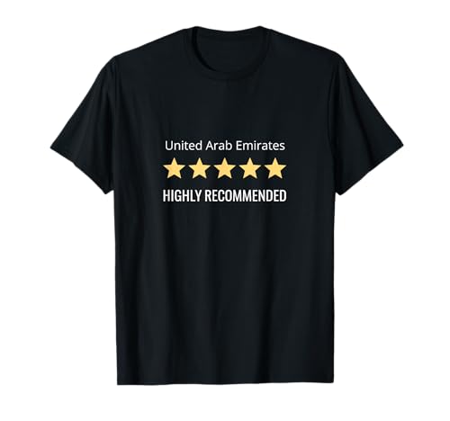Highly Recommended United Arab Emirates Travel Destination T-Shirt