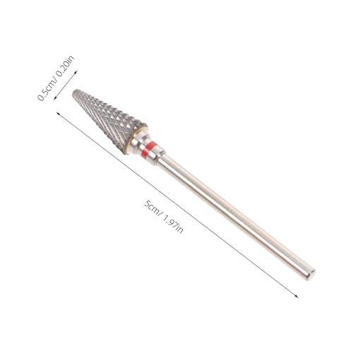 2PCS Puntas de Broca para Uñas de Carburo de Tungsteno miniatura 7