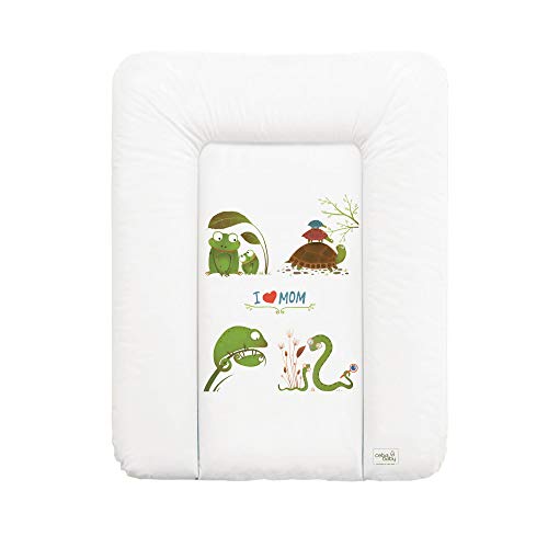 Ceba Baby® Wickelauflage - weiche Wickelunterlage - Baby Wickeltischauflage - 50x70 cm - Abwaschbar - OEKO-TEX® Standard 100 - Made in EU - I Love Mom - 50 x 70 cm