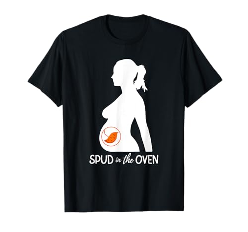 Funny Spud in the Oven Pregnant Women Baby Bump T-Shirt