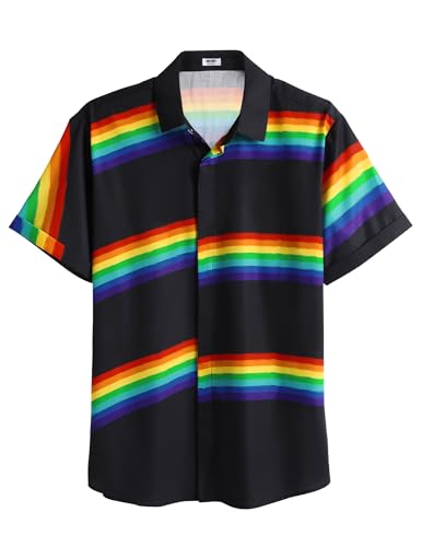 COOFANDY Men's Linen Shirts Short Sleeve Casual Shirts Button Down Shirt for Men Beach Summer Wedding Shirt