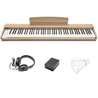 Amazon | 【超大譜面台、木目】ニコマク NikoMaku 電子ピアノ 88鍵盤 