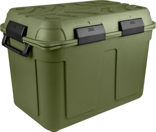 Sunware Q-Line wasserdichte Aufbewahrungsbox - 160 Liter - 790x545x545mm - Grün/Schwarz