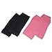 Toeless Socks-2 Pairs - Perfect for Yoga, dance, exercise, pedicures, and more (Black & Pink)Fits All