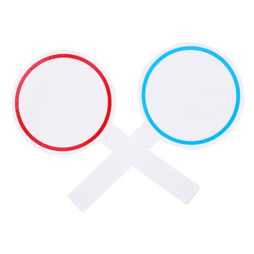 Housoutil 2pcs Score Board Dry Erase Writable Board Handhold Scoring Board Judges Score Paddles Small Classroom Whiteboard Scoreboard for Games Erasable Paddles Handheld Voting Paddles Foam