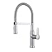 Kraus KPF-1640CH Modern Nola Single Lever Flex Commercial Style Kitchen Faucet, Chrome