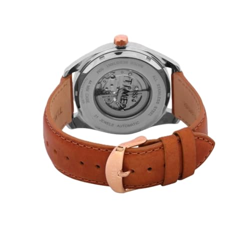 Image of TIMEX Round 44mm Black Dial Automatic Men Watch - TWEG17503