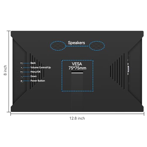 Image of Portable Monitor 13.3 Inch HD 1366 * 768 External Laptop Monitor HDMI Travel Monitor for Computer /PS3 /PC /Switch, Built-in Speakers & Kickstand