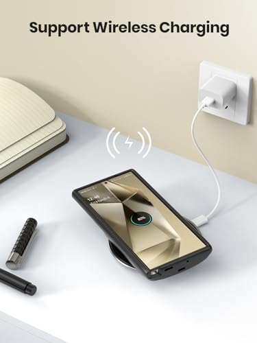 NEWDERY Battery Case for Samsung S24 Ultra,10000mAh Qi Wireless Charging, 18W Fast Recharging, Portable Rechargeable Charger Case Battery Pack for Galaxy S24 Ultra 5G 6.8“ Black