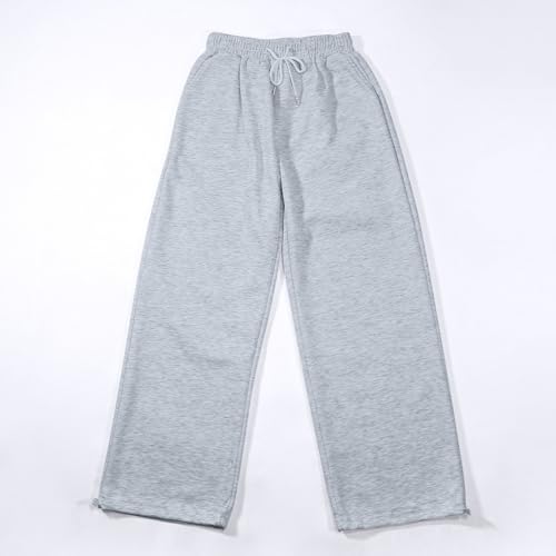 Baggy Sweatpants for Teen Girls Oversized Wide Leg Loose Drawstring Pants High Waist Lounge Athletic Joggers with Pockets4