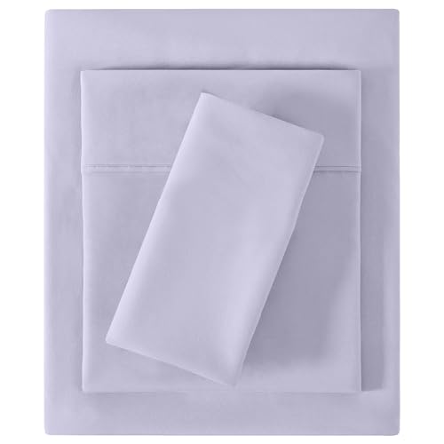 Image of Softan Microfiber Twin Sheet Set with Non-Slip Corner Straps, Voilet | 15 inch Deep Pocket Fitted Bed Sheets, Double Brushed Microfiber, Sheets & Pillowcase for All Season