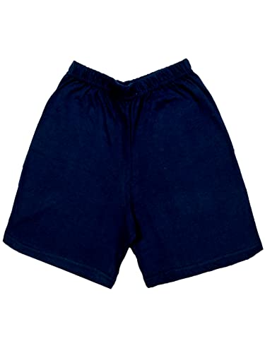 Image of IndiWeaves Kids 100% Cotton Solid Shorts /Hot Pant for Boys and Girls - Regular Fit [Pack of 1] Navy Blue