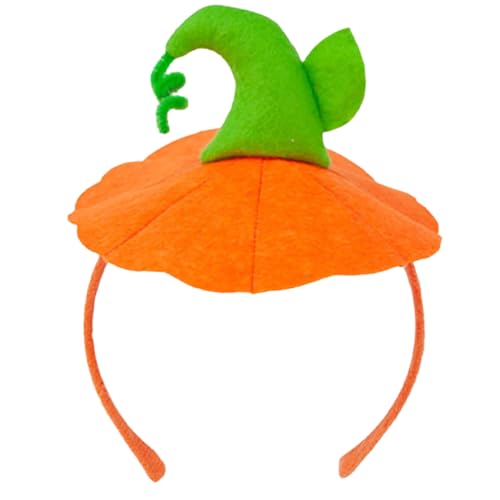 syyoo Thanksgiving Pumpkin Headband Orange Pumpkin Hat Hairbands Cute Design Dress up Thanksgiving Party Decoration Hair Bands Christmas Cosplay Birthday Party for Women Adult 1Pack