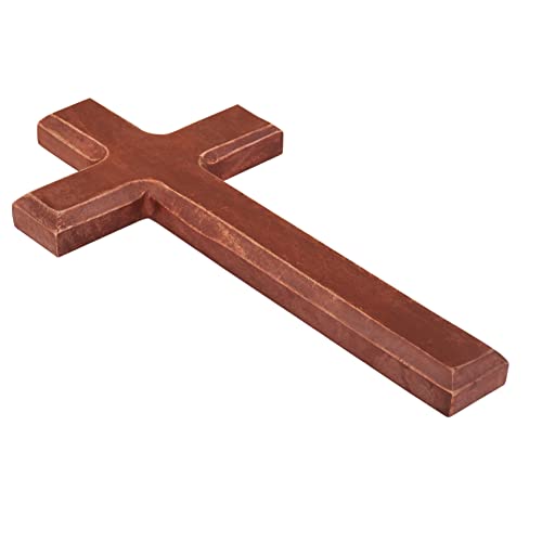 Wood Wall Cross | Big Size 12X6 Inch | Wooden Wall Mounted Holy Cross | Handmade Wall Cross | Decoration | Home Office Decor Wall Art | Weddings Party Spa Meditation Dorm Birthday Living Room Nursery #TOP4