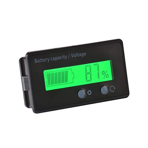 Battery Meter, Fbest DC Battery Meterï¼ŒLead Acid Battery Fuel Gaugeï¼ŒDC 8-63V Digital Battery Tester Automotive, Lithium ion Battery Electric Quantity Detector 12V 24V 36V 48V Lead Acid Battery Status