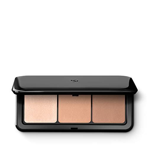 KIKO Milano Contour Obsession Palette 02 | Palette Pour Le Visage avec 2 Poudres Pour Sculpter et 1 enlumineur