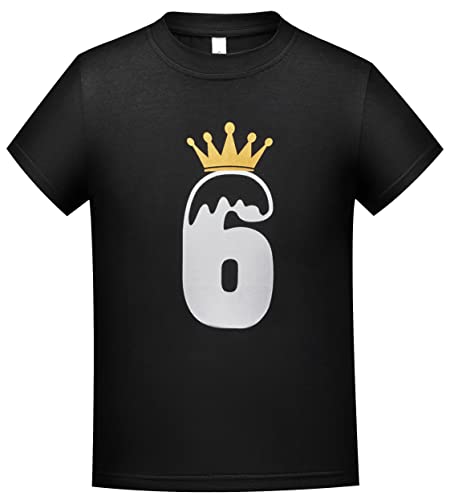 Premium Kids 6th Birthday Tshirt Boy 6 Year Old Boys Girls Birthday Gift Toddler 6yr Six Years Old Sixth Shirt 6T - Main Image
