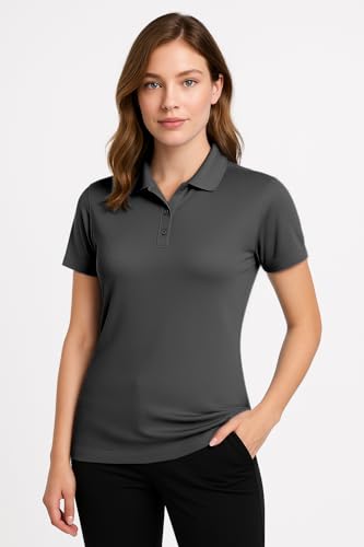 Image of Opna Women's Dry-Fit Golf Polo Shirts 3-Button Golf Polo's in 20 Colors XS-3XL Shirt