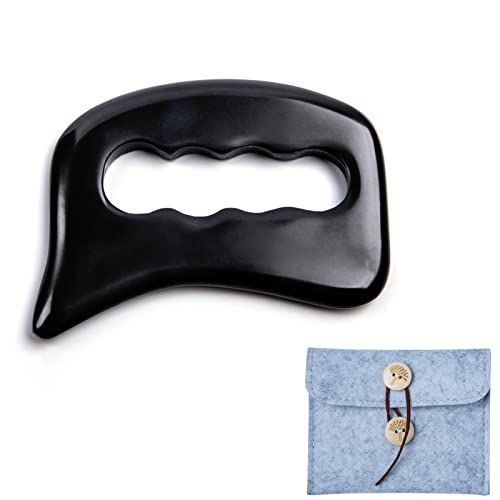 Allshow Bian Stone Gua Sha Tools-Massage Scraping Tool For Soft Tissue Mobilization, Physical Therapy For Back, Legs, Arms #TOP17
