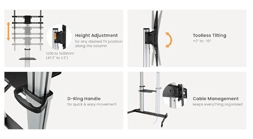 Equip 650630 Supporto Tv A Parete 86'' Argento - 7