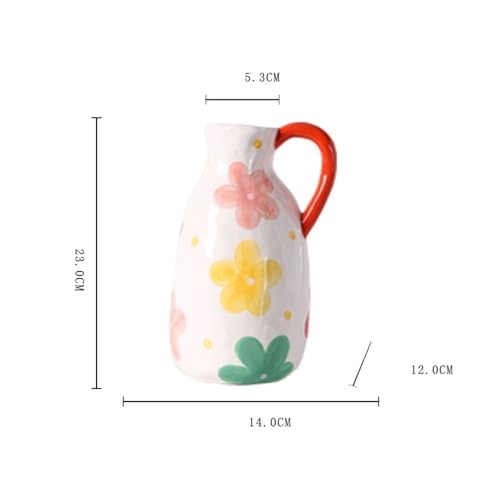 Vase fleur en céramique durable pour décoration intérieure moderne - 3