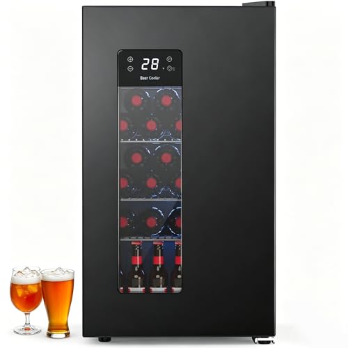 Image of Electactic Beer Cooler 3.2 Cuft, 130 Can Beverage Refrigerator with Adjustable Shelves, Accurate Temperature 20F-50F Even Cooling for Home Bar, Game Day, Mancave, Black