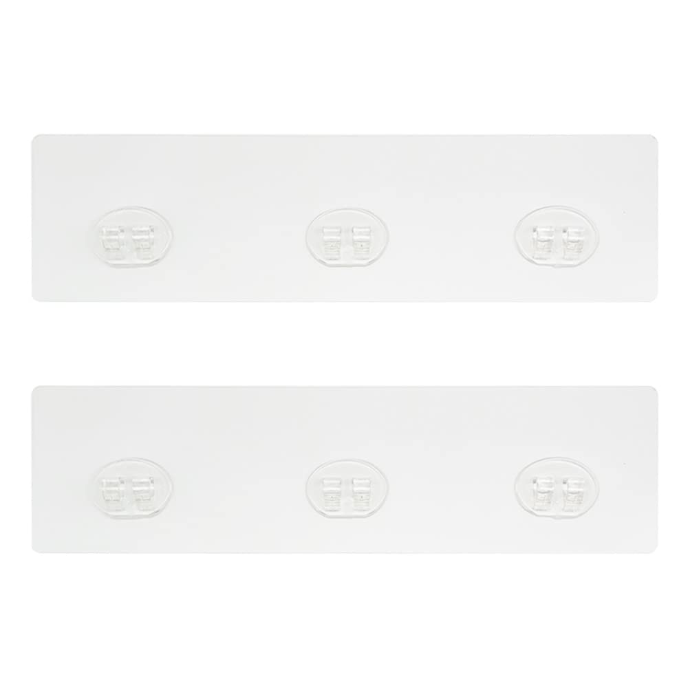 2 Pieces Shower Caddy Replacement Transparent Strong Adhesive Patch for Shower Caddy Soap Holder No Drilling Bathroom Storage Shelves and Kitchen Racks Holder