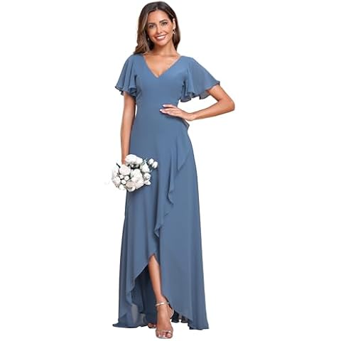 Ever-Pretty Chiffon Evening Gown with Ruffles Cover