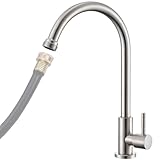 KroBer Cold Water Faucet Only – Brushed Nickel Stainless Steel...