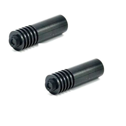 2pc Focusable 16x50mm 9mm Laser Diode Housing/Case with 405nm 450nm Glass Lens
