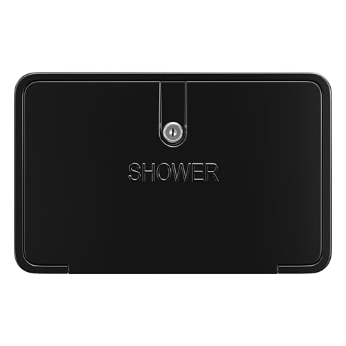 Image of RV Exterior Shower Box Kit ABS Hose Camper Trailer Cowboy Shower (Black)