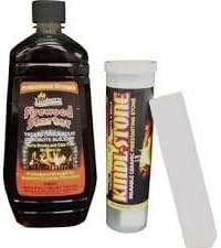 Timburn Chimney Creosote Treatment Firestarter and Kindl-Stone - For Woodburning Fireplaces and Stoves, Model# CP-1