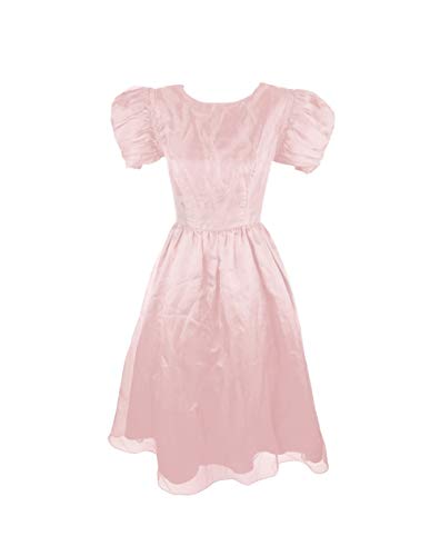 80s puff sleeve prom dress