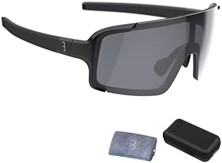 BBB Cycling, MTB Sunglasses for Mountain and Road Bikes, Mens Womens Bike Glasses with Case, UV Protection, Unbreakable, Large Toric Lens, One Size
