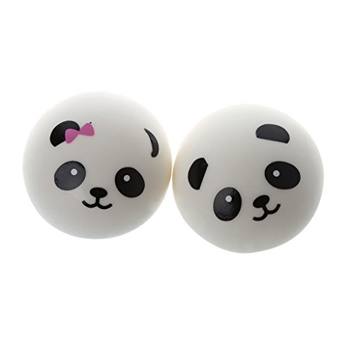 FEIlei Squeeze Ball, Squishy Panda Bun Stress Reliever Ball Slow Rising Decompression Toys Kids Toy-B