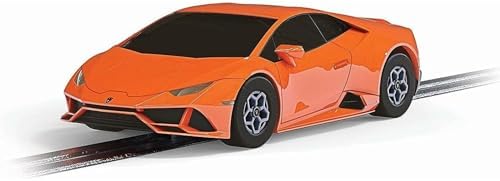 Scalextric Micro Lamborghini Huracan EVO Orange 1:64 Slot Race Car G2213,Light Lilac
