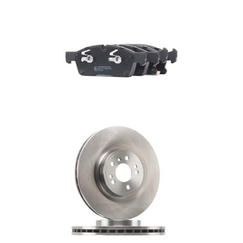 RIDEX Kit de discos de freno y pastillas 3405B2663 Eje delantero con clip de émbolo ventilación interna