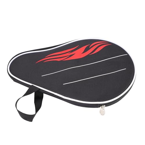 Estuche para Raqueta de Tenis de Mesa Bolsa de Paleta Oxford Duradera para Práctica de Pong, Tienda de Raquetas y Pelotas, para Jugadores y Entusiastas, Negro 11,8 X 7,9 X 0,8 Pulgadas