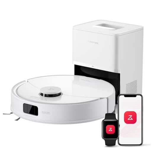 roborock Q10 X5+ Aspirateur Robot avec Station, Aspiration 10000 Pa, Autovidante pour 7 semaines, Évitement Intelligent des Obstacles, Brosses Doubles Anti-Enchevêtrement, Blanc