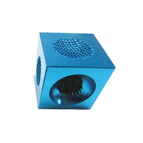 Worparsen Pool Cue Tip Repair Kit Refurbishment Billiard Stick Shaper Grinder Tool 3 Concave Surface Scuffer Burnisher Faux Leather Needle Blue