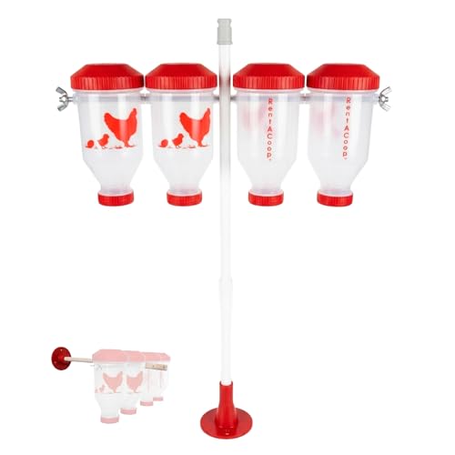 RentACoop Chicken Treat Dispenser - 4-Tube Large