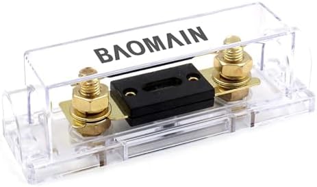 Baomain ANL Fuse Holder Kit with 70A Fuse – for Car Audio & 12V/24V Systems (70 Amp.)
